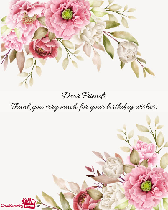 Dear Friends