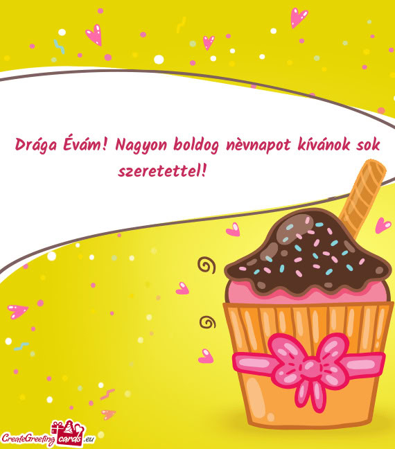 Drága Évám! Nagyon boldog nèvnapot kívánok sok szeretettel! 🎈🎉🩷🩷🩷