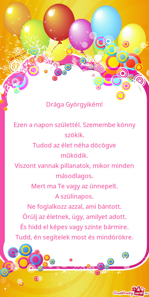 Drága Györgyikém