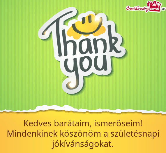 Mindenkinek köszönöm a születésnapi jókívánságokat